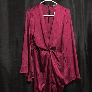 Fashion Nova sugar land satin dress